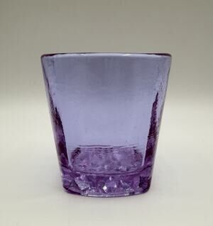 Fire and Light LAVENDER On The Rocks Drinking Tumbler 3.5” Neodymium Glass